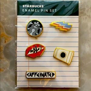 NWT Starbucks Enamel Pin Set